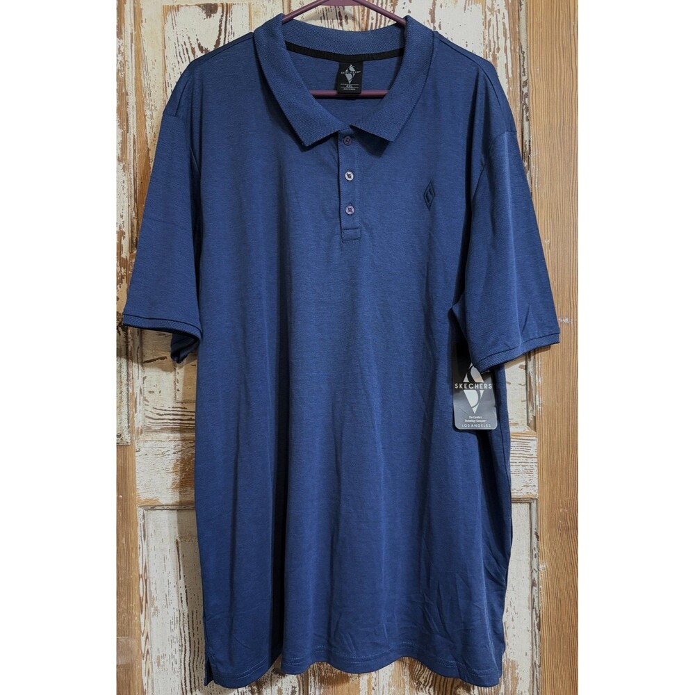 Men's Skechers Off Duty Polo Shirt - Navy - 2XL